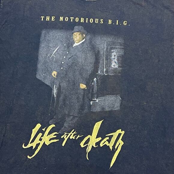 The Notorious Big T-Shirt Life After Death World Tour Shirt Large Double Sided - Picture 3 of 5